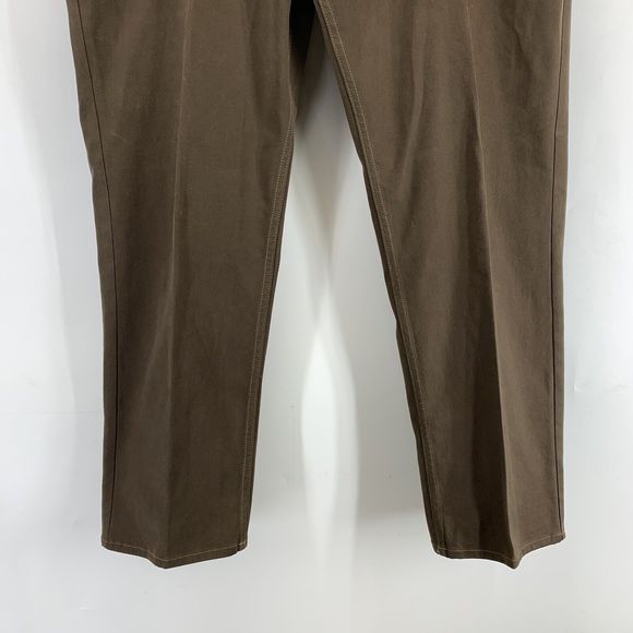 BORELIO Mens Straight Leg Pants Jeans Brown XXL 29” Inseam - Picture 8 of 10